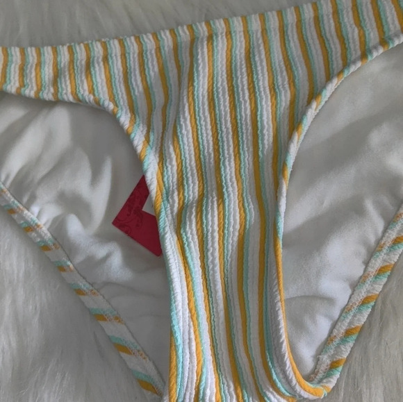 *NWT* Xhilaration Striped Textured Bikini Bottom - Picture 2 of 5